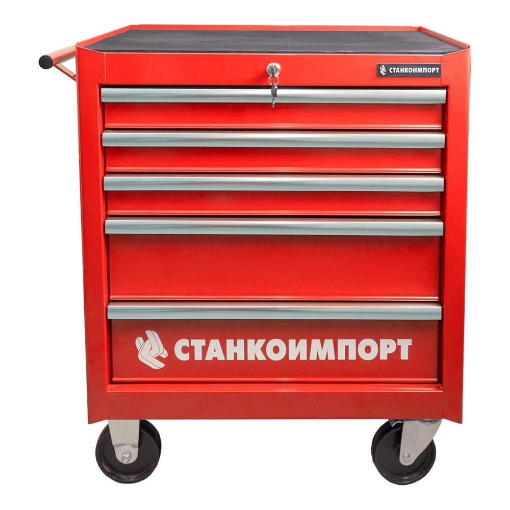 Инструментальная тележка на колесах СТАНКОИМПОРТ 5 ящиков, красная BTD-271051CIS BTD-271051CIred - 2