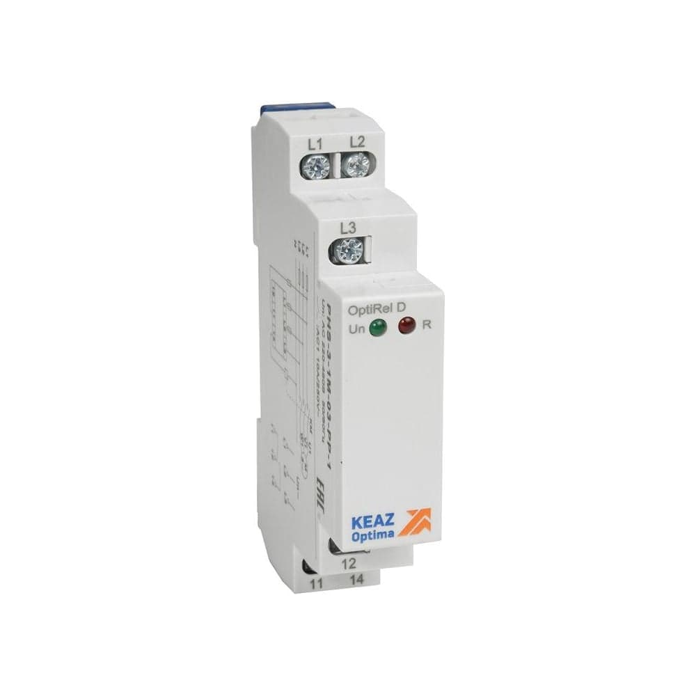 Реле контроля фаз КЭАЗ OptiRel D PHS-3-1M-03-PP-1 чередования обрыва фаз 3Ф 1СО 331988