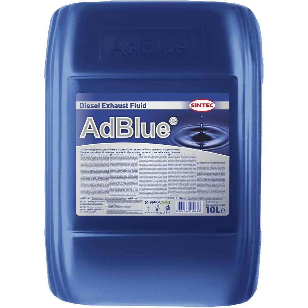 Жидкость AdBlue Sintec 10 л, для системы SCR дизельных двигателей, 804