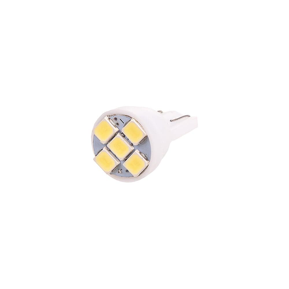 Автолампа диод SKYWAY T10*W5W* 12V 5 SMD Блистер без цоколя 1-конт Белая компл. 2 шт. Габариты, S08201341