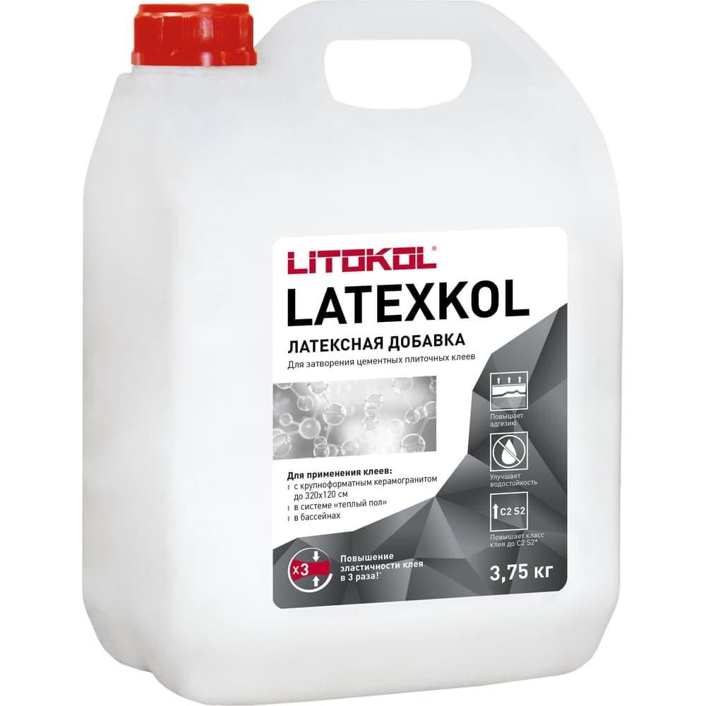 Латексная добавка для клеев LITOKOL LATEXKol-м 3,75 кг can 112010004