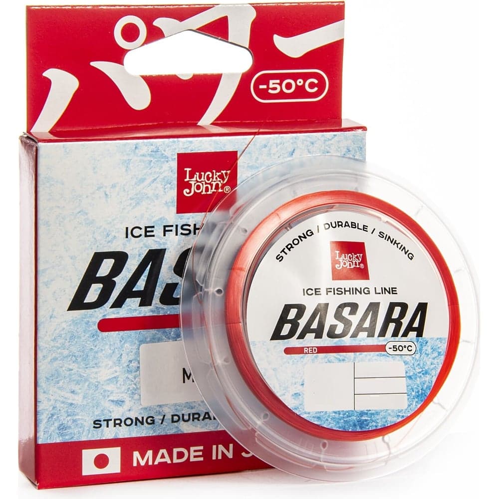 Монофильная зимняя леска Lucky John BASARA Red 30 м, 0.10 мм LJ4002-010