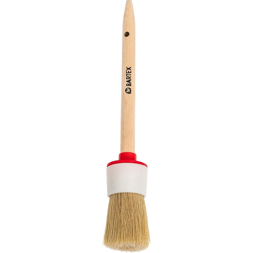 Круглая кисть BARTEX d35 мм, №8, 44 мм, рукоятка дерево 134180