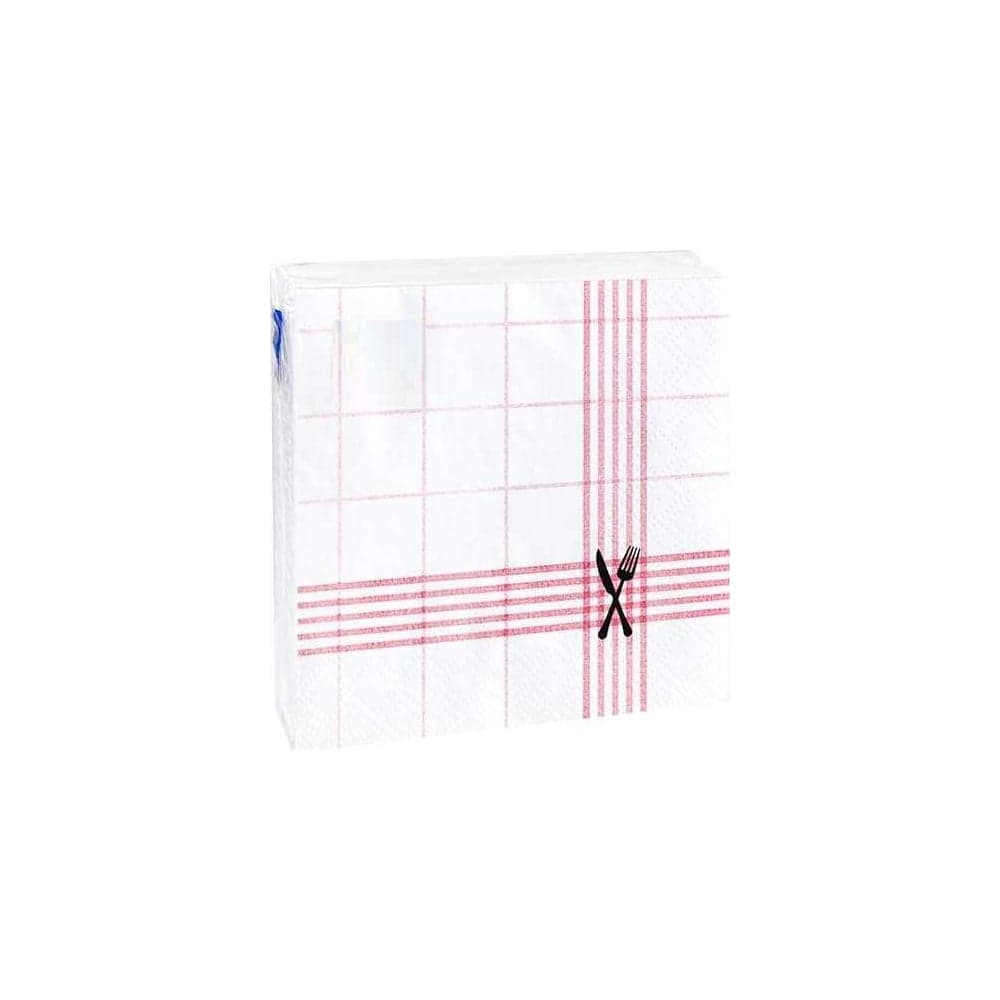 Бумажные салфетки EUROHOUSE Скатерть бордовая 20x20 см, 2-слойные, 30 шт. 57620