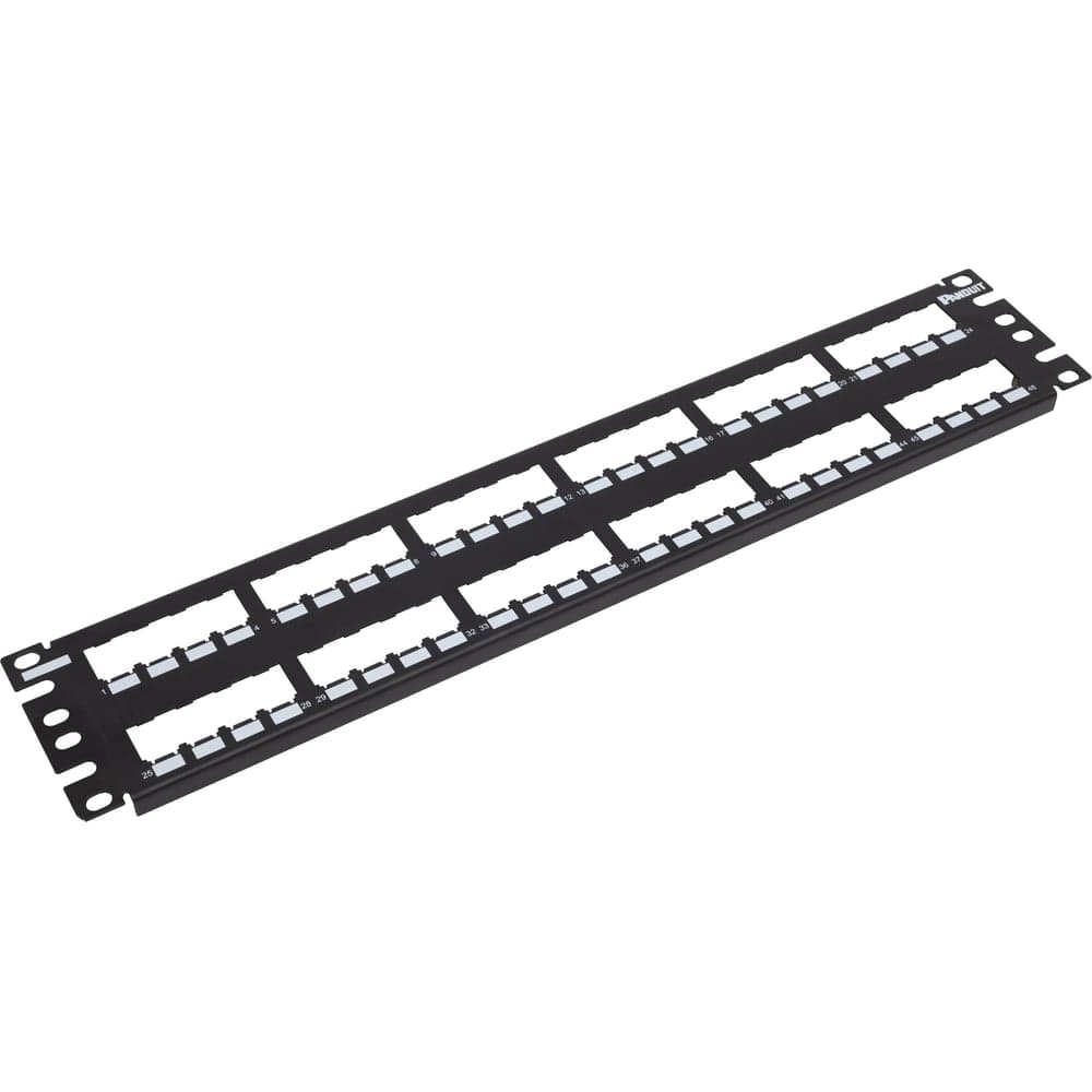 Патч-панель PANDUIT CP48BLY модульная цельнометаллическая Mini-Com 19, 48 портов, 2U 29820