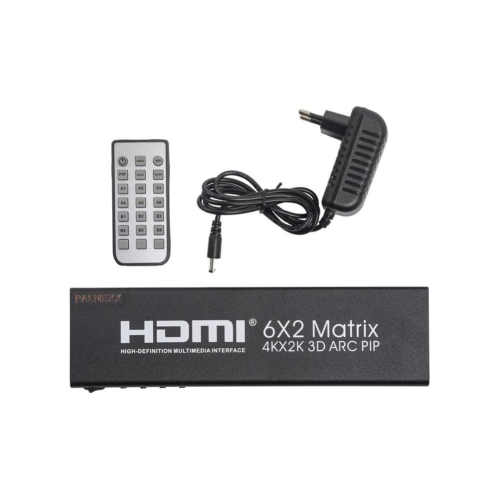 Матрица PALMEXX AYM6x2V14 6HDMI*2HDMI 3D ARC PIP 4K/30Hz (2160p, HDMI 1.4b) PX/AYM-6X2V14