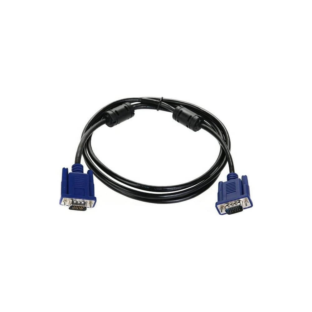 Соединительный кабель TV-COM SVGA (15M/15M) 1,8m 2 фильтра QCG120H-1.8M