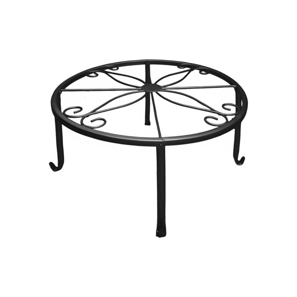 Подставка под кашпо Homium Flower, на ножках, черная standIron10black