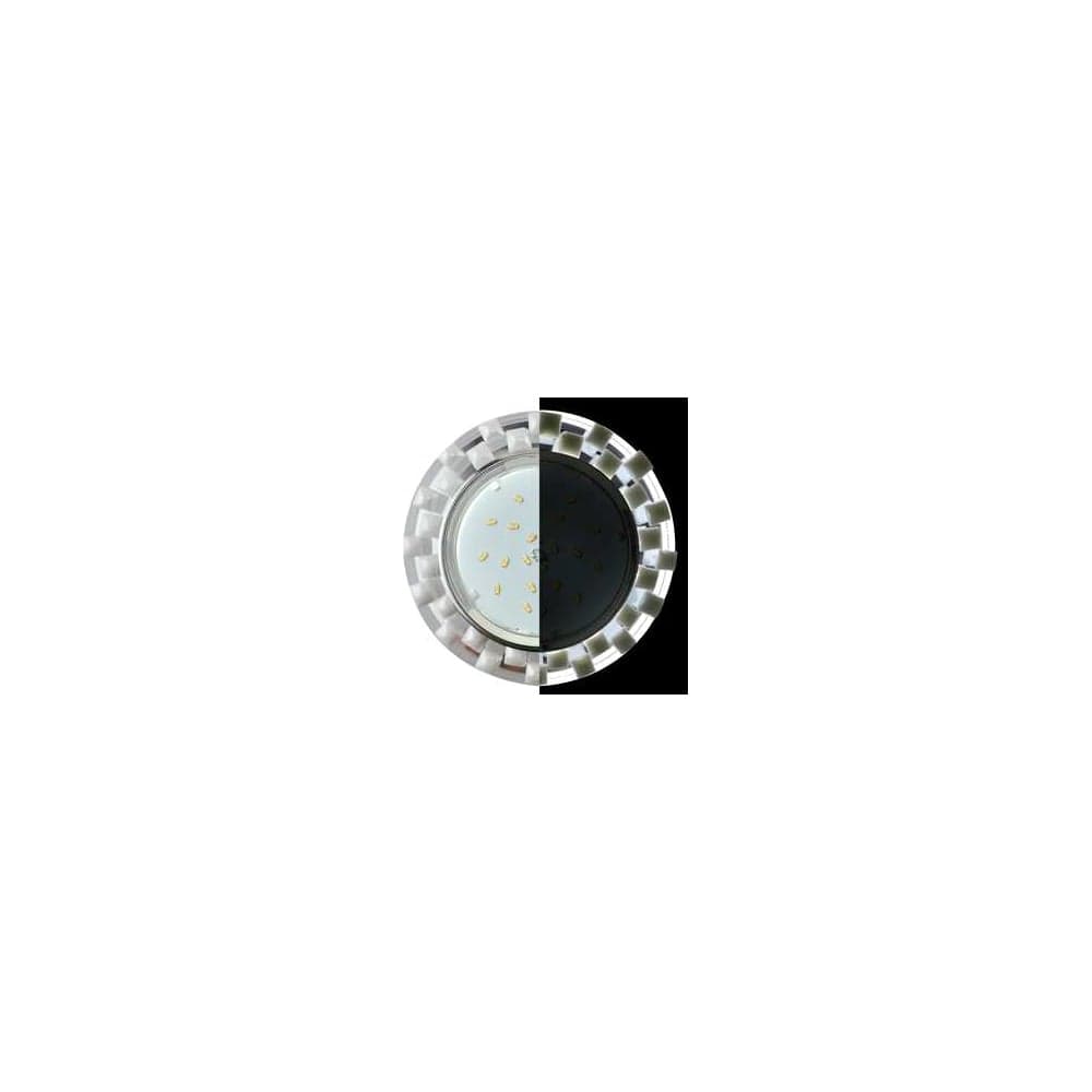 Светильник Ecola Gx53 h4 ld5316 glass стекло круг с квадратными плитками жемчуг с подсветкой хром - хром (зеркальный) 38x120 (к+) SC53TPECH