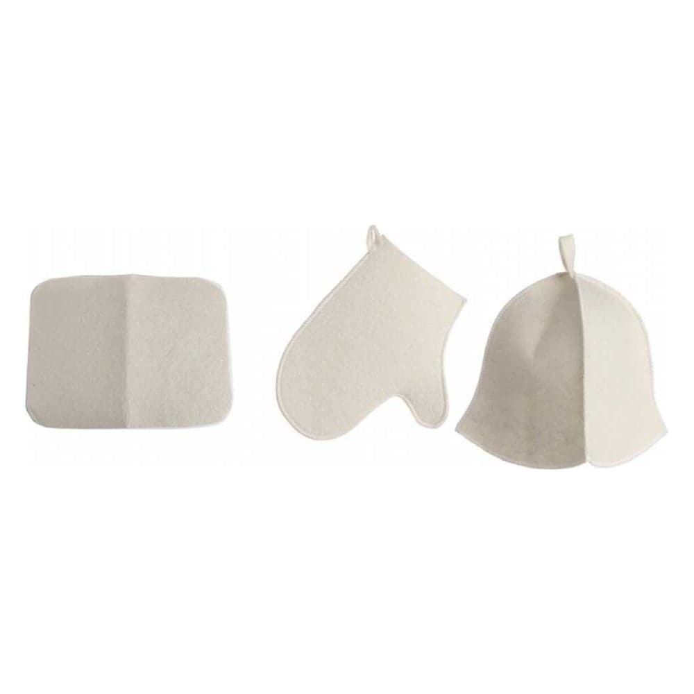 Набор для бани Бацькина баня Classic white 3 предмета 13301