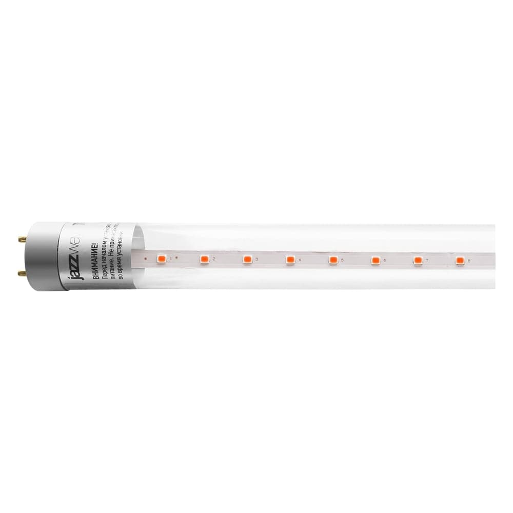 Светодиодная лампа Jazzway PLED T8-1200 PPG Agro 16Вт T8 линейная G13 CL для растений красный/синий спектр 5025912