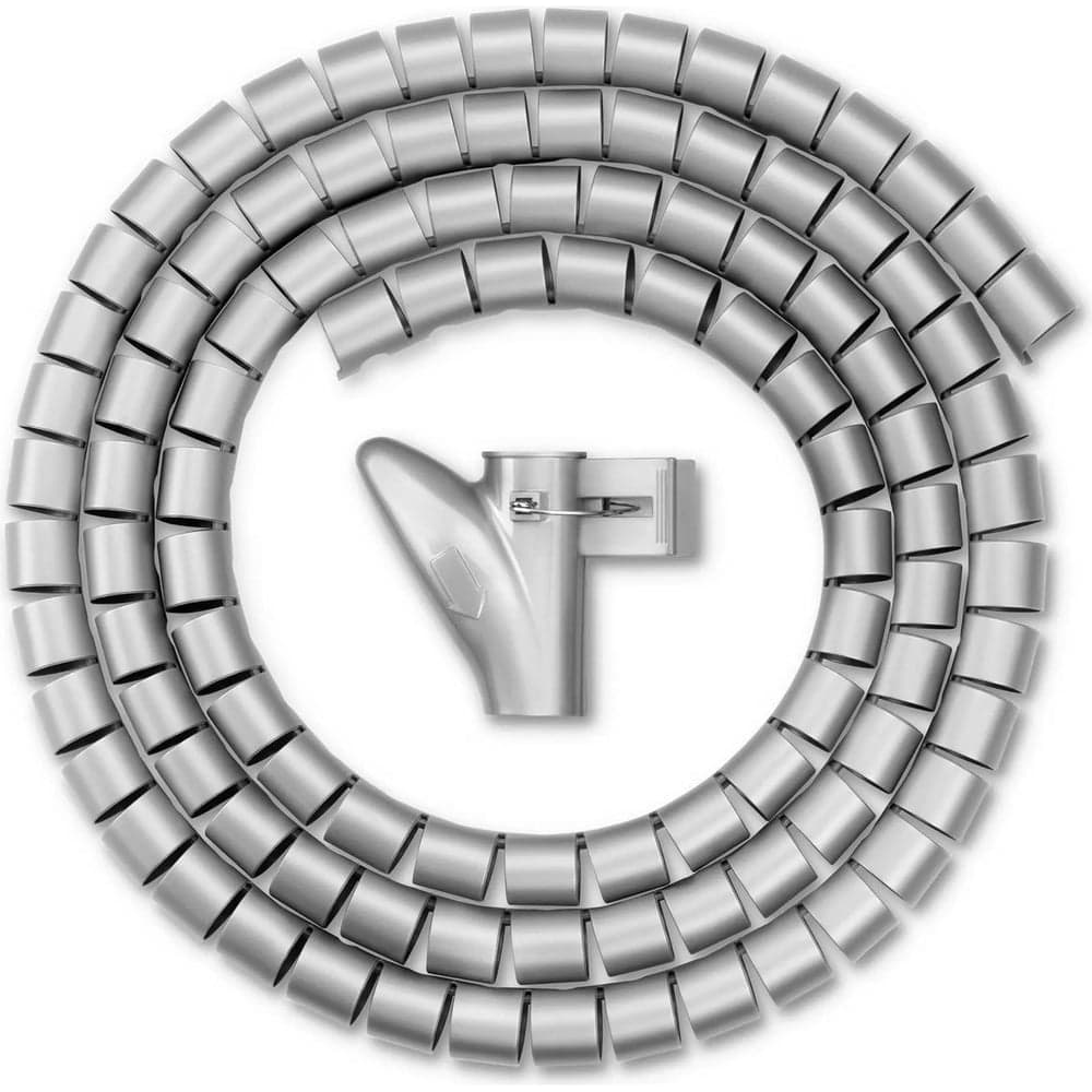 Кабельный органайзер BURO BHP CG22S Spiral Hose 20x2000mm, Silver 1175275
