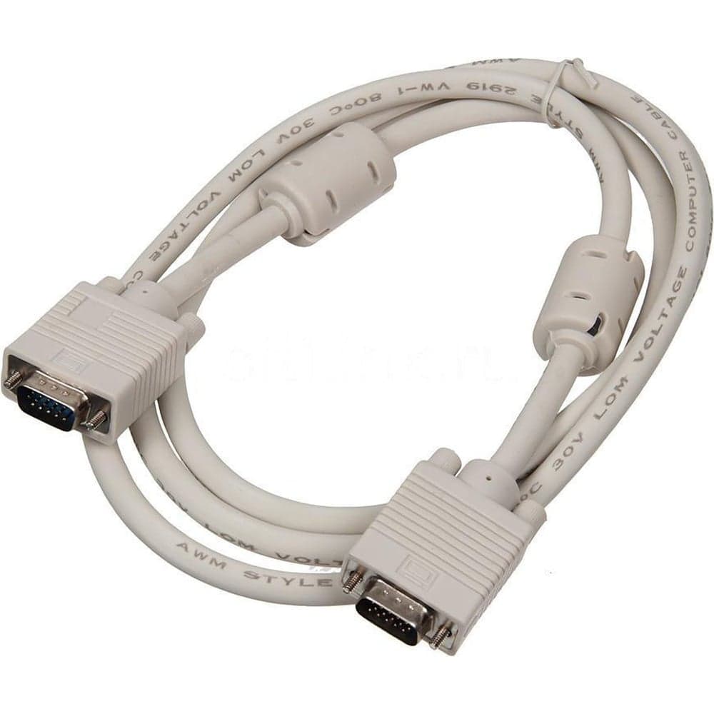 Кабель BURO CAB016S-06 VGA (m) VGA (m) 1.8 м, ферритовые кольца, серый 817278