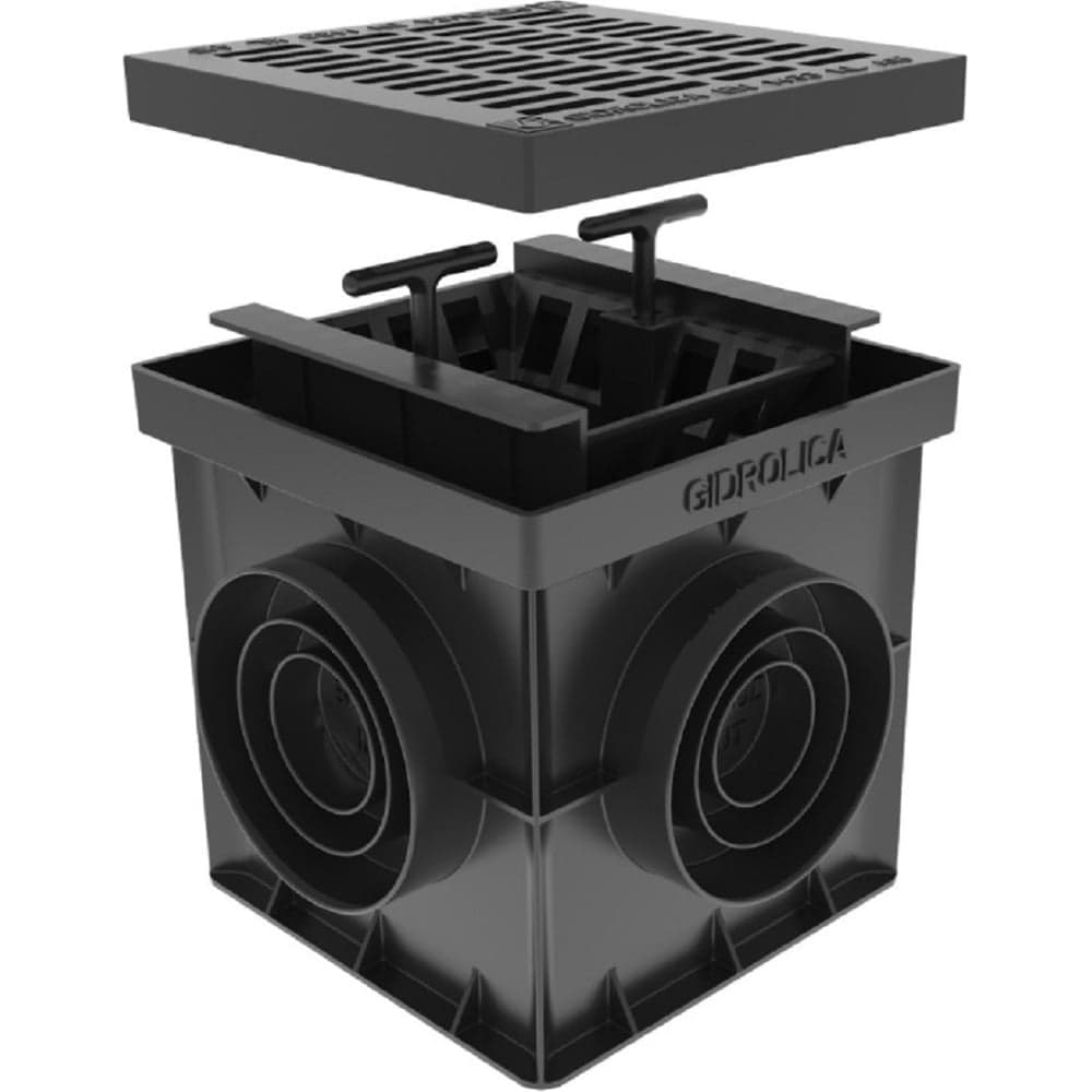 Малый дождеприемник Gidrolica Point в сборе 20x20x20 см 2493
