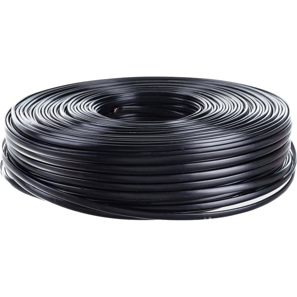 Телефонный кабель Cablexpert  4 жилы, плоский, многожильный, 100 м, черный TC1000S/bl-100m