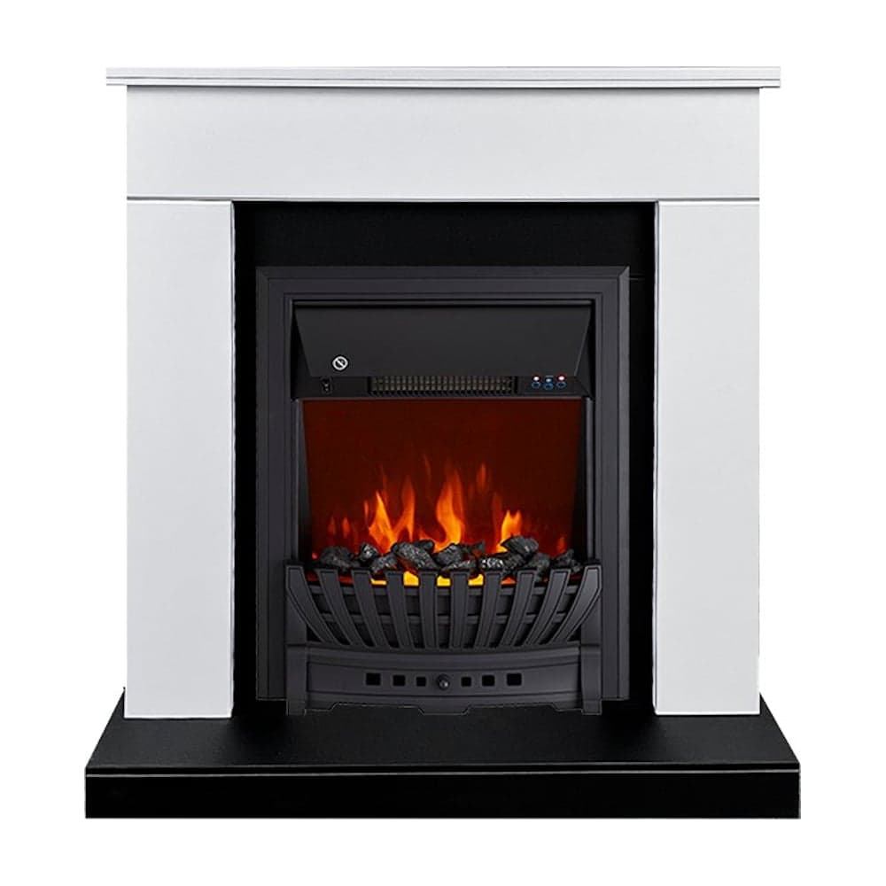 Каминокомплект Royal Flame Bergen std sft (белый/черный) разборный портал и очаг aspen black 64952714