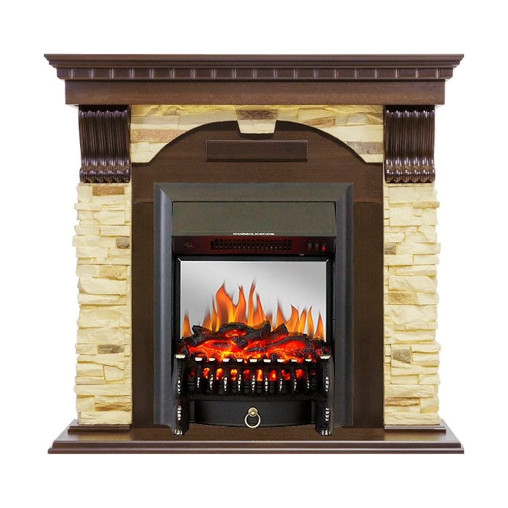 Каминокомплект Royal Flame Dublin арочный сланец (темный дуб) портал и очаг fobos fxm black 64948630