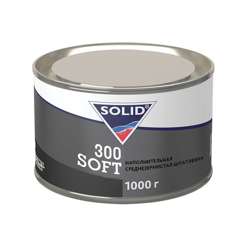 Наполнительная среднезернистая шпатлевка Solid 300 SOFT 1000 гр 242.11000