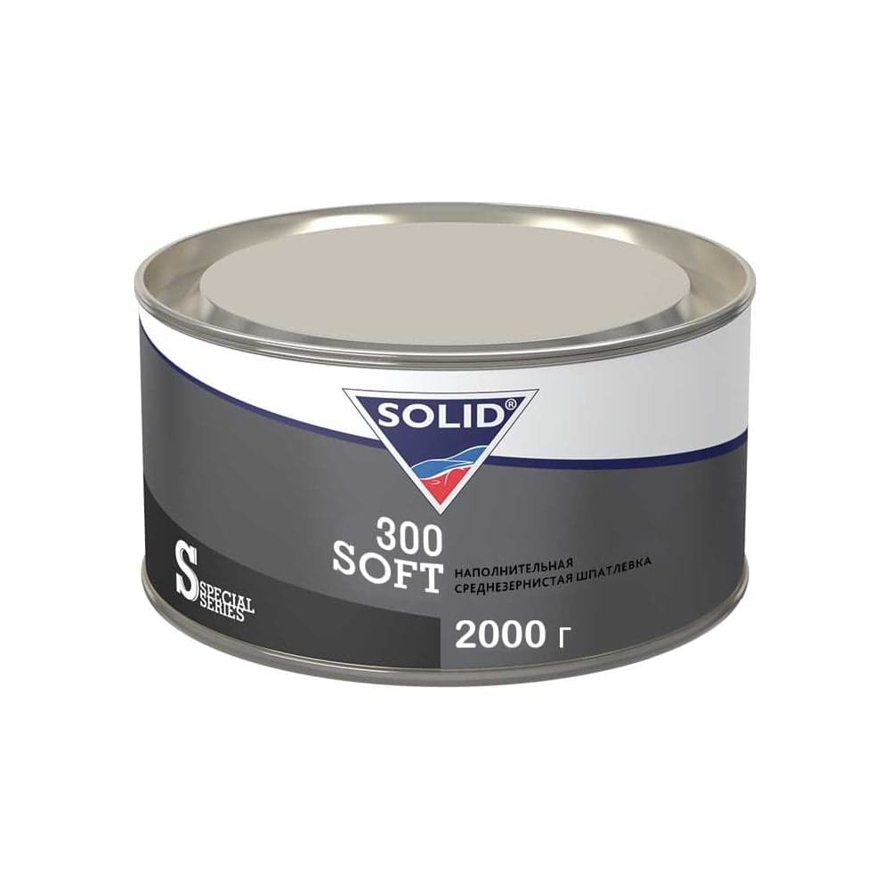Наполнительная среднезернистая шпатлевка Solid 300 SOFT 2000 гр 242.11200