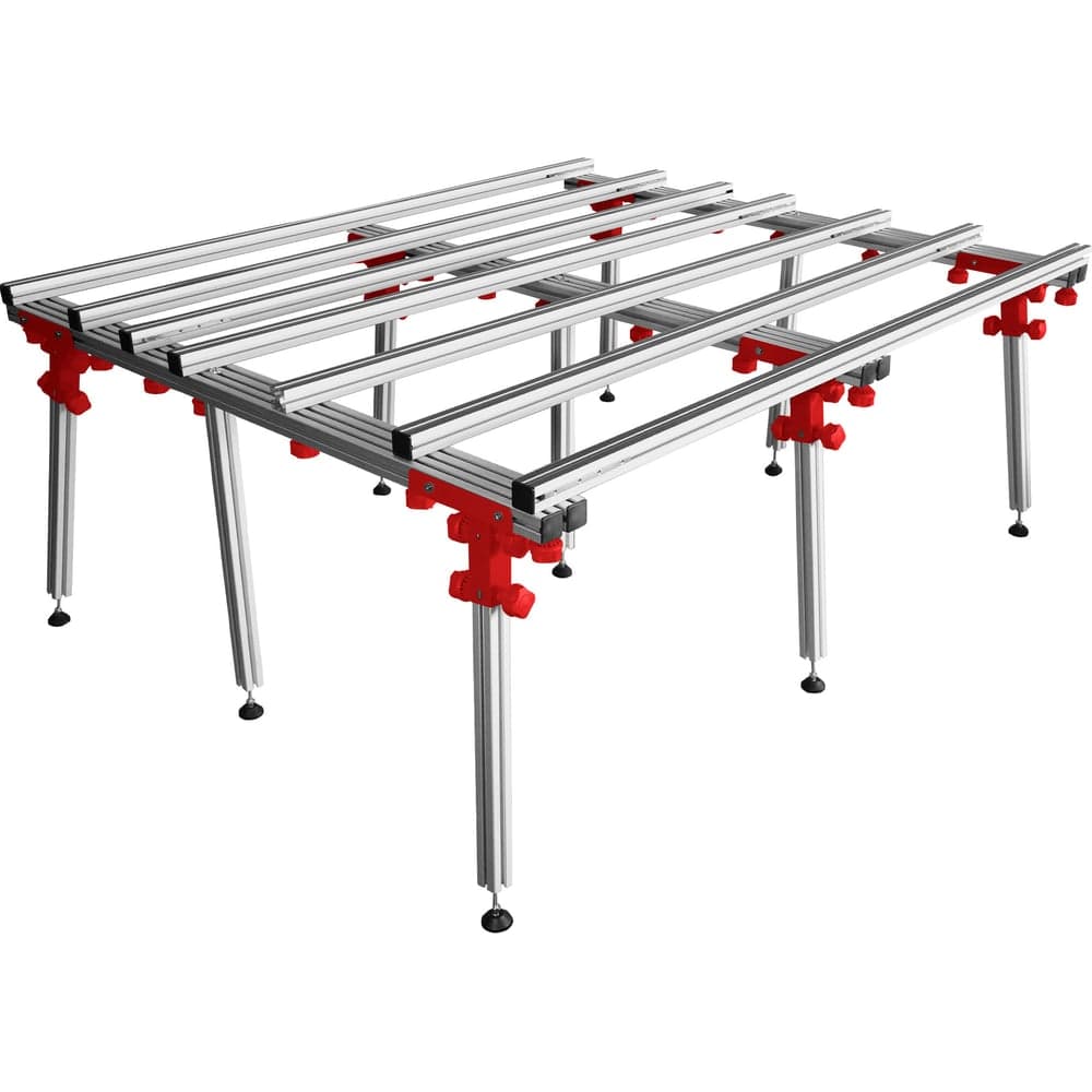 Стол раскладной для крупноформатных плит promax 500 кг, 150x180/360x75 см vertextools 17-180-500