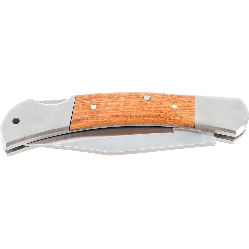 Складной нож STAYER с деревянными вставками большой 47620-2_z01