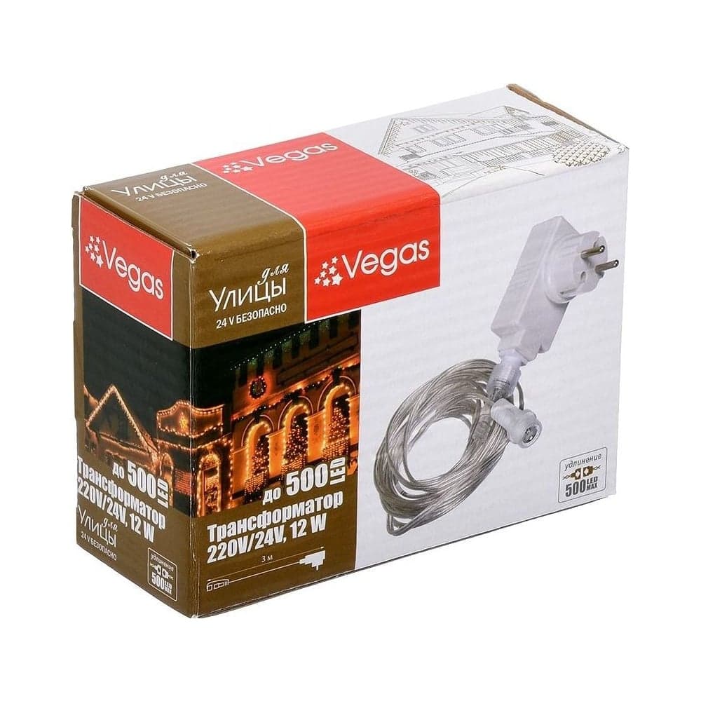 Блок питания Vegas 220 V 24 V мощность 12 W 55045
