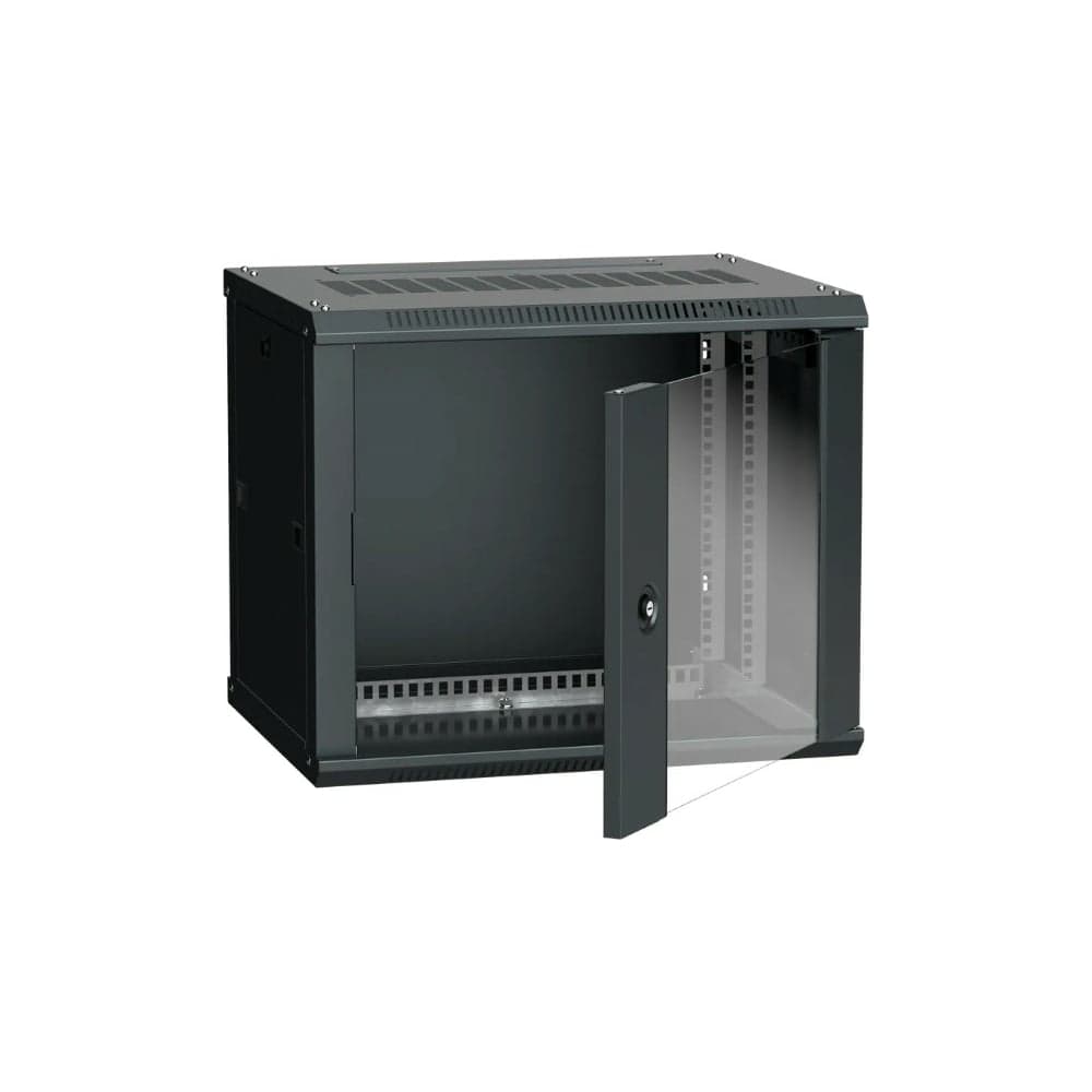 Шкаф ITK LINEA W 9U 600х450 мм дверь стекло RAL 9005 LWR5-09U64-GF