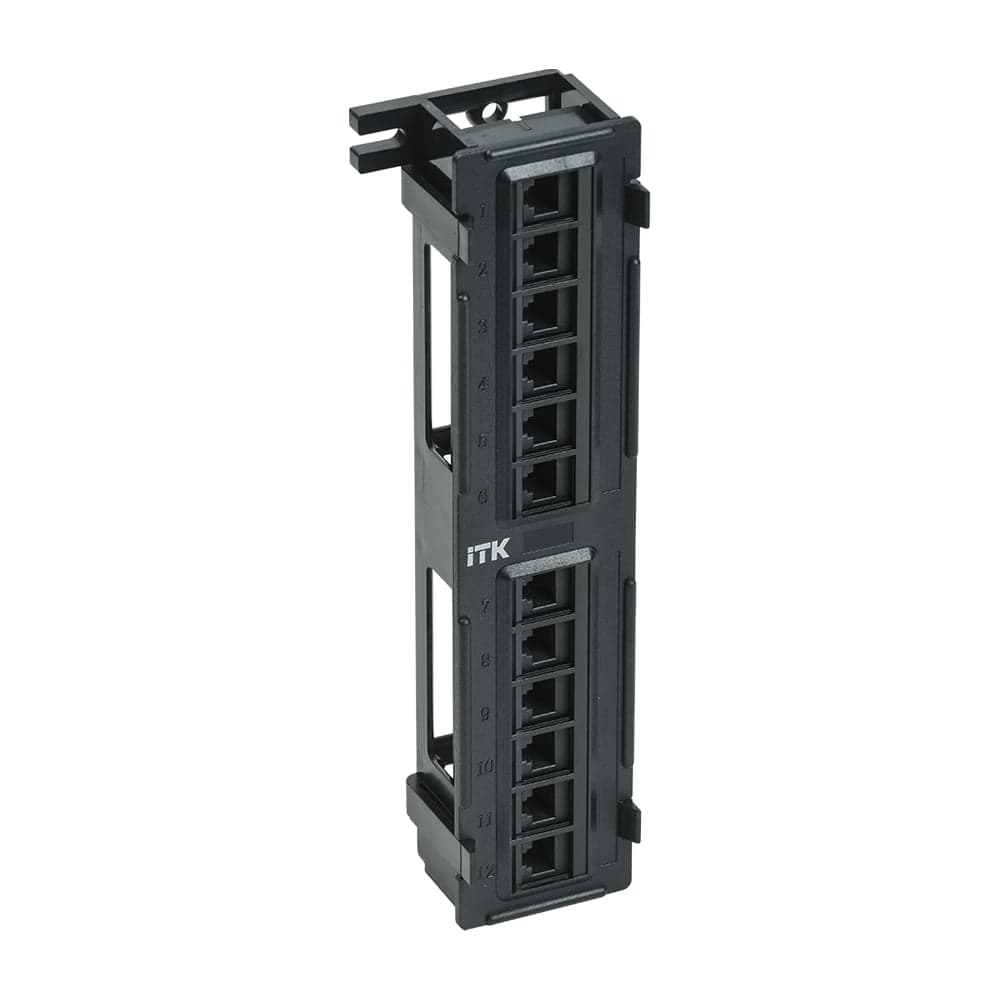 Настенная патч-панель ITK категории 5е UTP 12 портов IDC Dual PP12-C5EU-D05