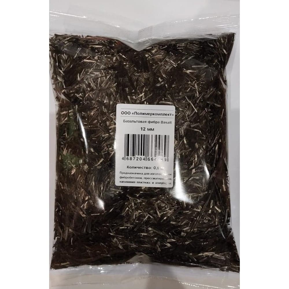 Базальтовая фибра Basalt 12 мм, 0,5 кг 4687204664489