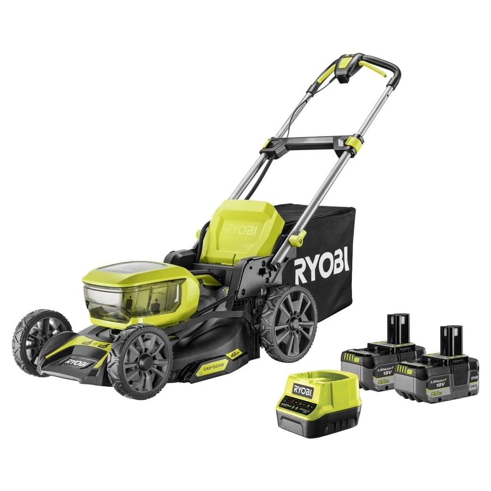 Аккумуляторная бесщеточная газонокосилка Ryobi 18В RY18LMX46A-250, 46см 5133005790