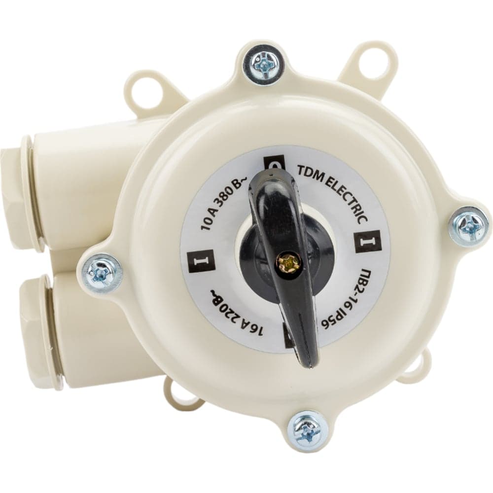 Пакетный выключатель TDM ELECTRIC ПВ2-16 2П 16А 220В IP56 SQ0723-0006