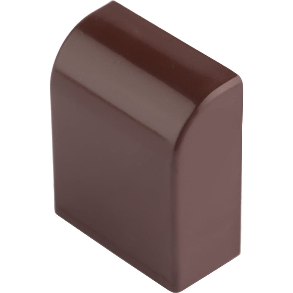 Заглушка EKF Plast PROxima 16х16, 4 шт, под темное дерево ecd-16-16x4