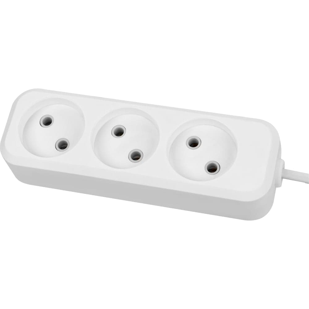 Удлинитель сетевой TDM ELECTRIC 3 розетки, 1,5 метра, без заземления, ШВВП 2х0,75 мм2 6А 250В SQ1303-1200