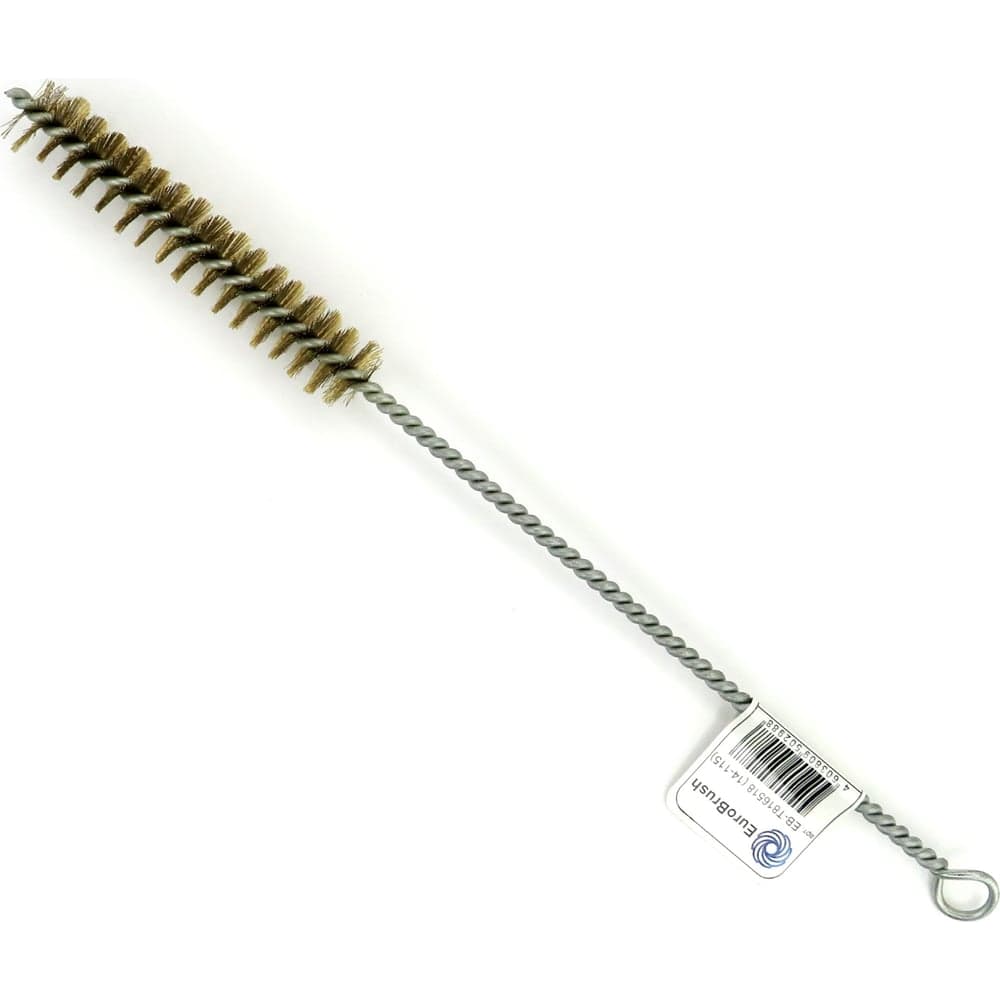 Щетка ерш EuroBrush Д18x100x300 с хв-м + кольцо, ворс гофр латунь 0,15 (код 14-115) EB-T816518