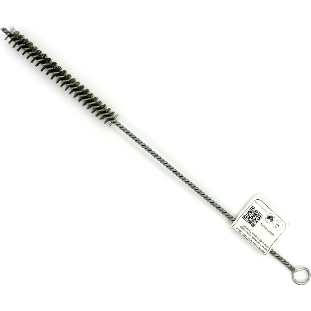 Щетка ерш EuroBrush Д12x100x300 с хв-м + кольцо, ворс гофр сталь 0,15 код 14-009 EB-T816212