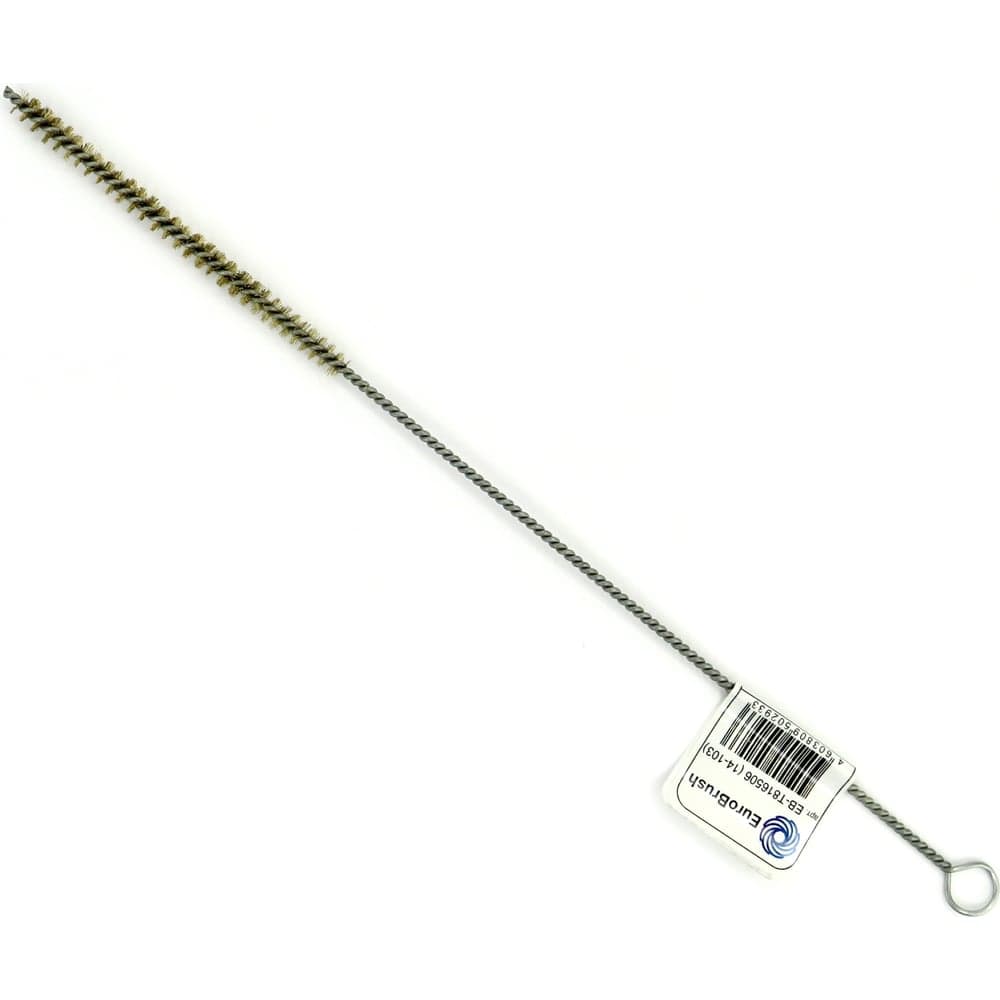 Щетка ерш EuroBrush Д6x100x300 с хв-м + кольцо, ворс гофр латунь 0,12 (код 14-103) EB-T816506
