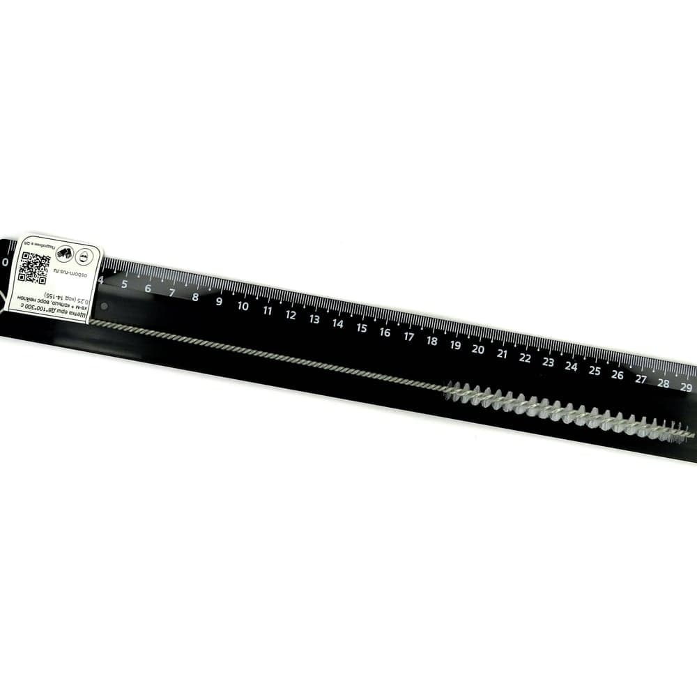 Щетка ерш EuroBrush Д8x100x300 с хв-м + кольцо, ворс нейлон 0,25 (код 14-155) EB-T816808