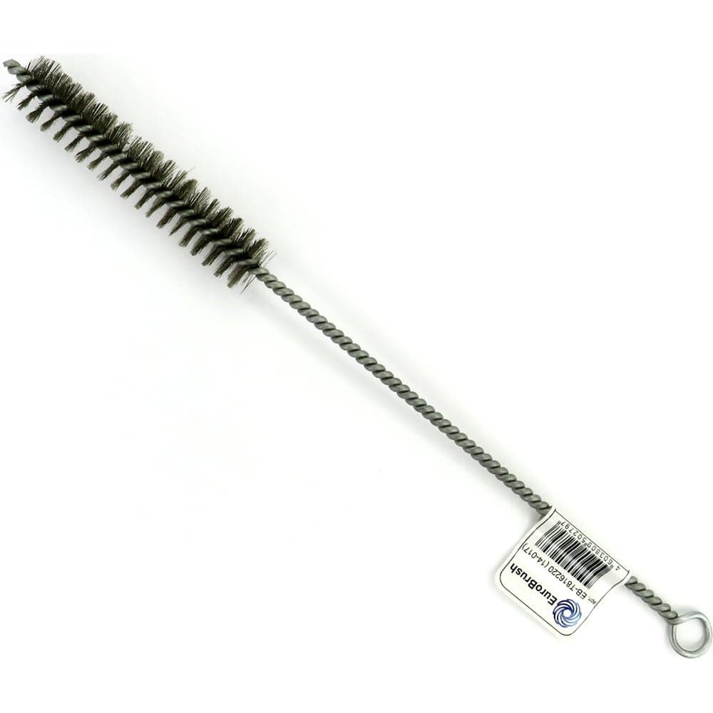 Щетка ерш EuroBrush Д20x100x300 с хв-м + кольцо, ворс гофр сталь 0,15 (код 14-017) EB-T816220