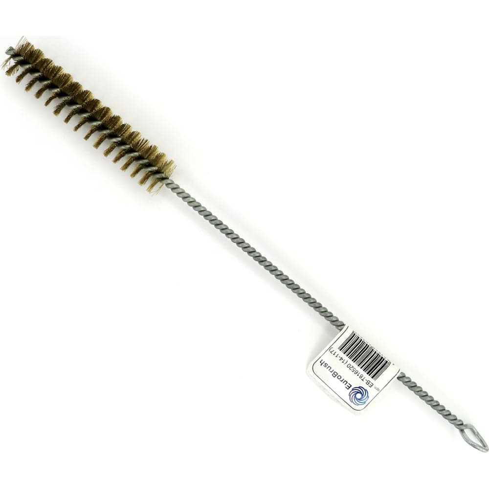 Щетка ерш EuroBrush Д20x100x300 с хв-м + кольцо, ворс гофр латунь 0,20 (код 14-117) EB-T816520