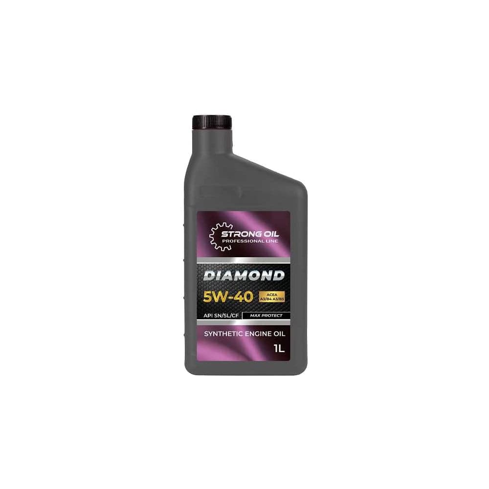 Масло STRONG OIL DIAMOND ENGINE 5W-40 SN/CF синтетика, канистра 1 л, API SN/SL/CF ACEA А3/В4, А3/В3 0101480035-SO