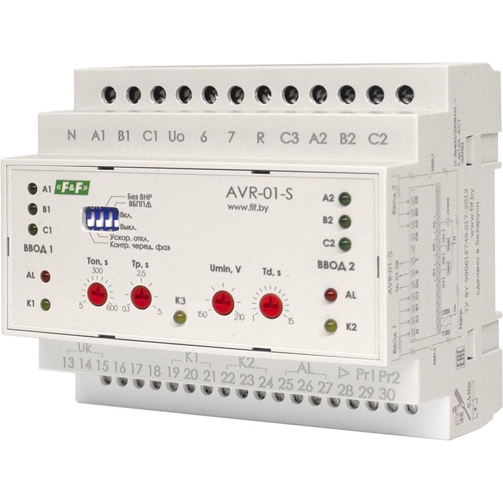Автоматический переключатель фаз AVR-01-S Евроавтоматика F&amp;F EA04.006.002