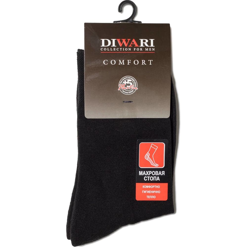 Носки мужские DIWARI COMFORT Махровая стопа 6С-18СП рис.000 р. 40-41 черный 1001330340020012000