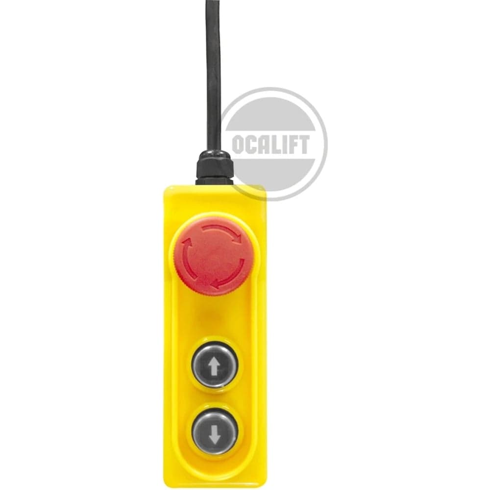 Пульт управления OCALIFT 2 кнопки, стоп, 220в, для лебёдок PA1000/PA1200/KCD zip1003421