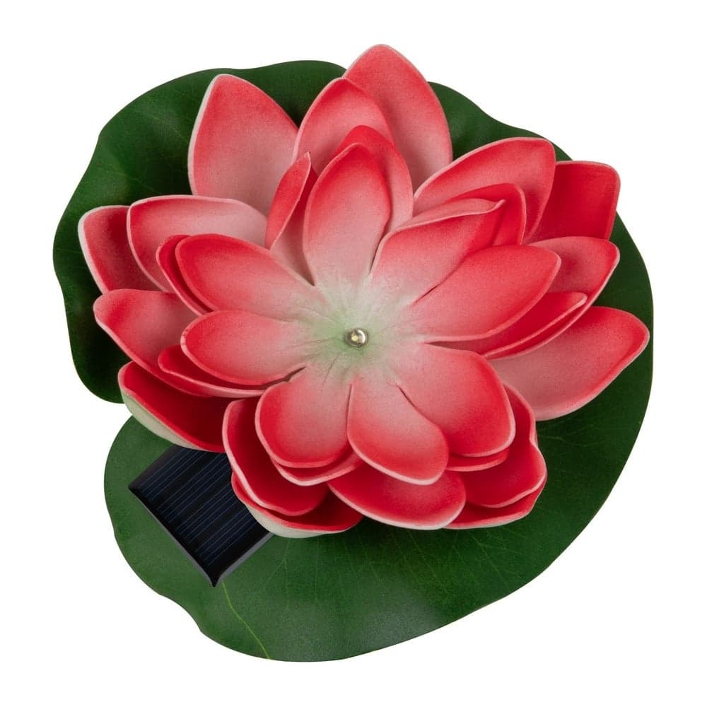 Садовый светильник на солнечной батарее Uniel USL-S-826/PT060 RED WATERLILY UL-00011599