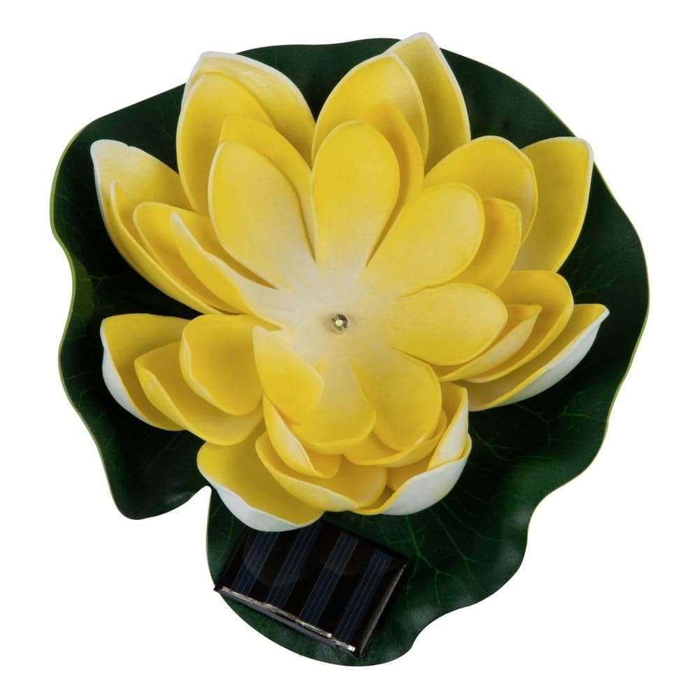 Садовый светильник на солнечной батарее Uniel USL-S-827/PT060 YELLOW WATERLILY UL-00011600