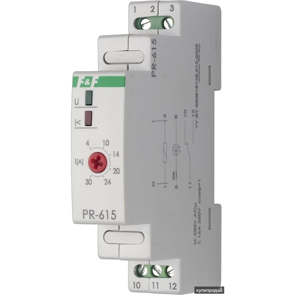 Реле тока F&F PR-615 EA03.003.006