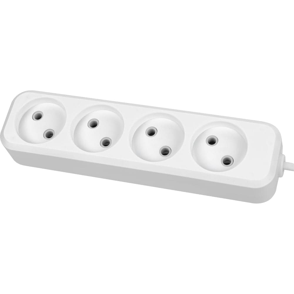 Удлинитель сетевой TDM ELECTRIC 4 розетки, 1,5 метра, 10 А, 2300 Вт, белый, SQ1303-1315