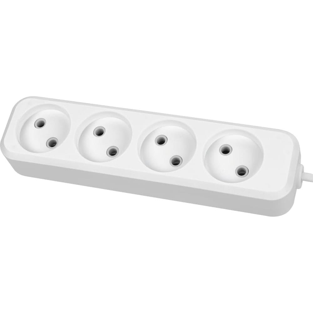 Удлинитель сетевой TDM ELECTRIC 4 розетки, 1,5 метра, 6 А, 1380 Вт, белый, SQ1303-1205