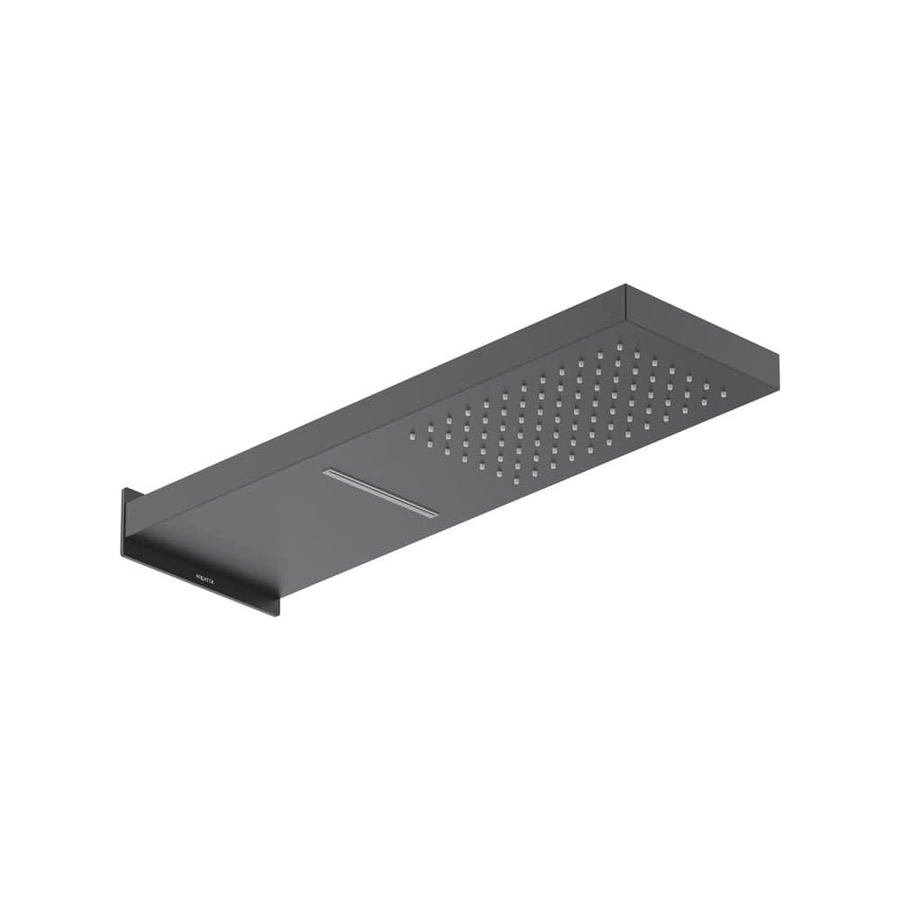 Настенный верхний душ Aquatek 2 jet, матовый черный AQ2085MB 00000135371