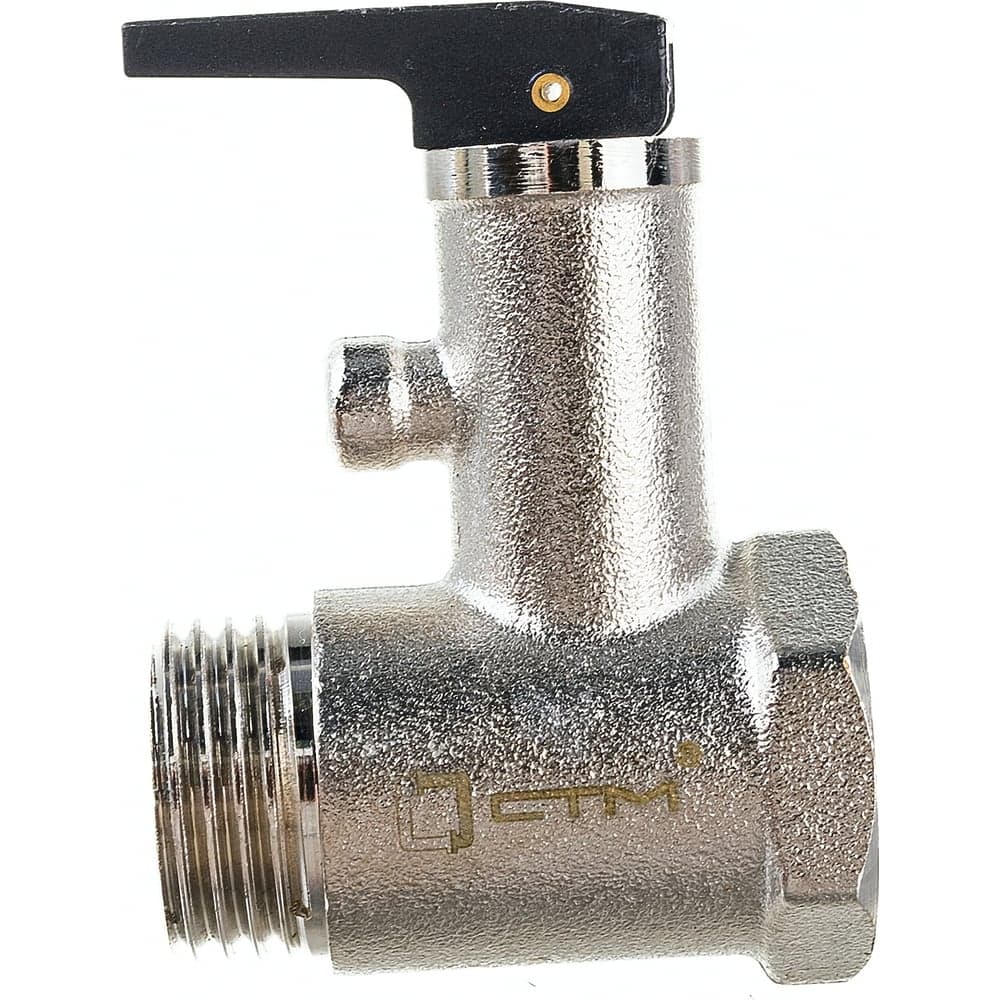 Предохранительный клапан для бойлера СТМ ТЕРМО 1/2", с курком, 6 Бар CRVP6B12